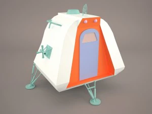 space pod from lost in space 3D Model