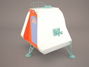 space pod from lost in space 3Dモデル