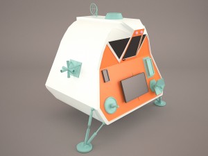 space pod from lost in space 3Dモデル