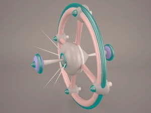 station spatiale de science-fiction Modèle 3D