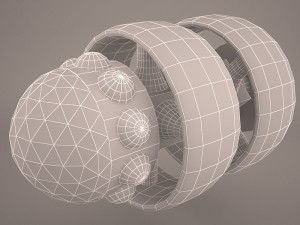 scifi fighter Modèle 3D