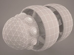 scifi fighter 3D Model