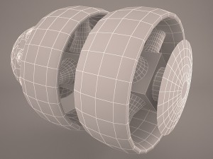 scifi fighter Modèle 3D