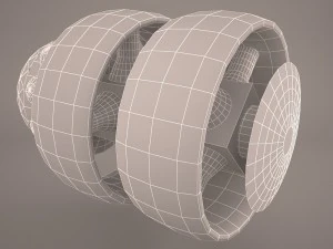 scifi fighter 3D Model