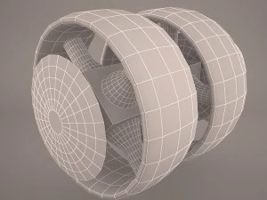 scifi fighter 3D Model