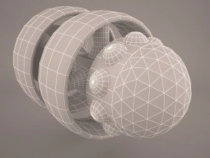 scifi fighter 3D Model