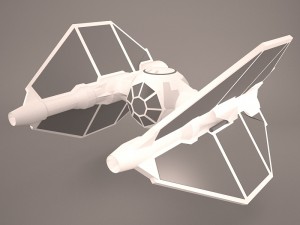vader tie droid star wars Model 3D
