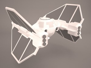 vader tie droid star wars 3D Model