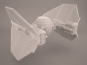 vader tie droid star wars 3D Model