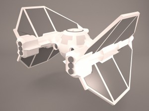 vader tie droid star wars 3D Model