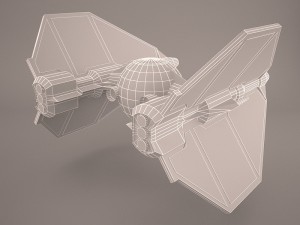 vader tie droid star wars 3D Model