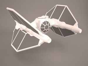 vader tie droid star wars 3D Model