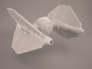 vader tie droid star wars 3D Model