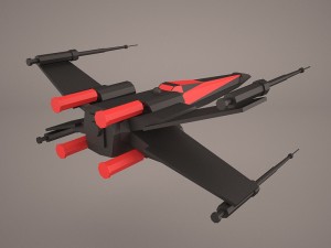 x-wing starfighter and r2d2 star wars 3D मॉडल