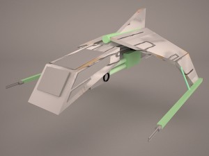 y-wing starfighter and r2d2 star wars 3D Model