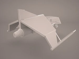 y-wing starfighter and r2d2 star wars 3D Model