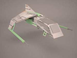 y-wing starfighter and r2d2 star wars Modello 3D
