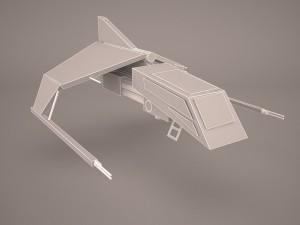 y-wing starfighter and r2d2 star wars Modello 3D