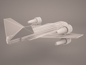 z-wing starfighter and r2d2 star wars Modello 3D