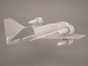 ज़ेड-विंग स्टारफाइटर और आर2डी2 स्टार वार्स 3D मॉडल