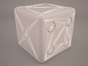 6 edged dice 3D Model