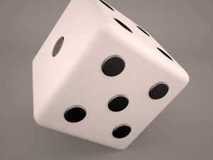 6 edged dice Model 3D