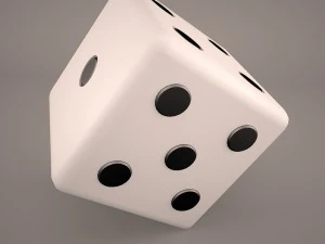 6 edged dice 3D Model