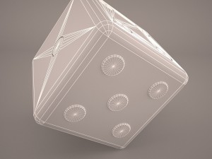 6 edged dice Model 3D