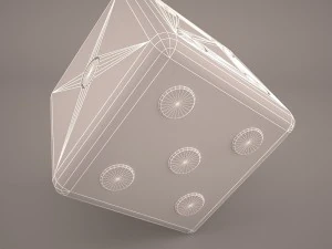 6 edged dice 3D Model