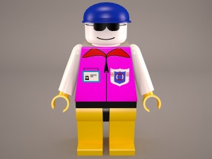 lego man Modèle 3D
