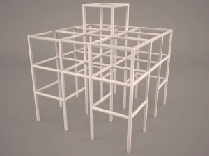 грати в наземні бруси 3D Модель