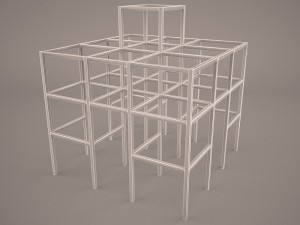 play ground bars 3D Model