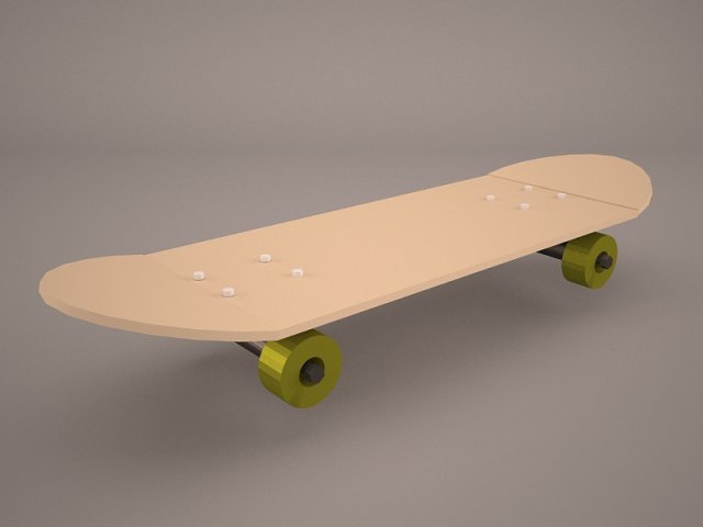 skateboard Modelo 3D .c4d .max .obj .3ds .fbx .stl .blend 
