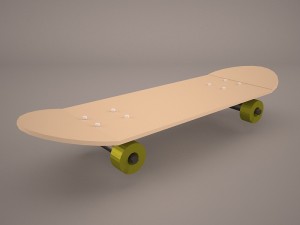 skateboard 3D-Modell