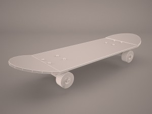 skateboard Modelo 3D