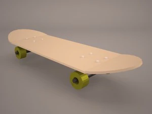 滑板 3D 模型