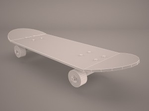 skateboard Modelo 3D