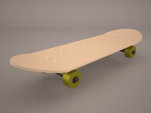 skateboard Modelo 3D