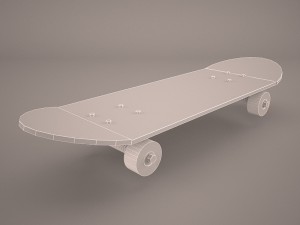 skateboard Modelo 3D