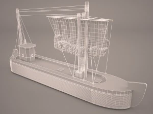 cartoon ship 3D Model