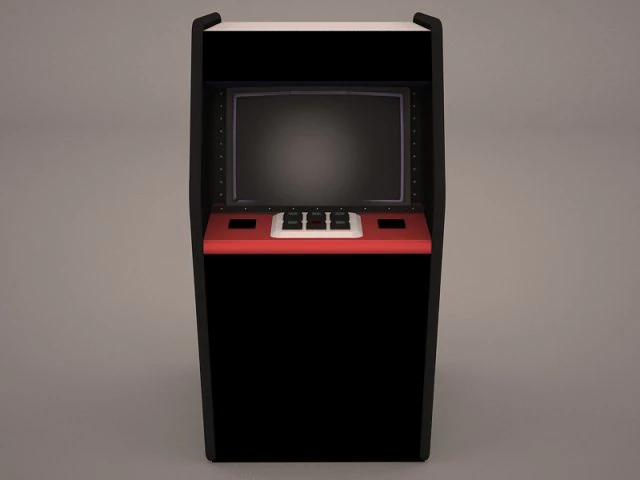 Arcade-Spielautomat 3D Modell .c4d .max .obj .3ds .fbx .stl .blend 