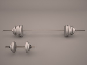 barbells 3Dモデル