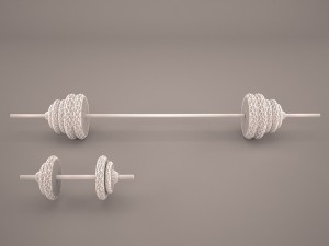 barbells 3D 모델