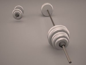 barbells 3D 모델