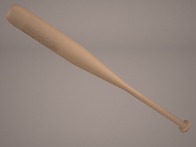 baseball bat with barbed wire 3D Model .c4d .max .obj .3ds .fbx .stl .blend 