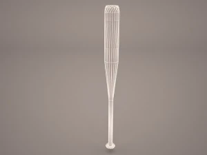 baseball bat with barbed wire 3D Model