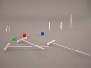 croquet set 3D Model