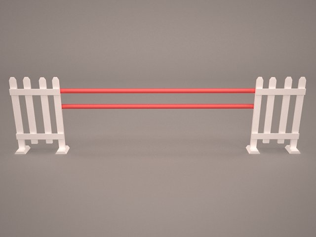 horse jumping obstacle 3D-Modell .c4d .max .obj .3ds .fbx .stl .blend 