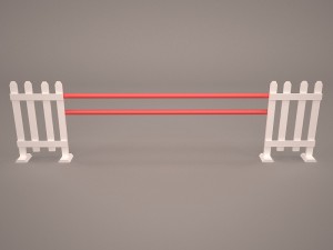 horse jumping obstacle 3D मॉडल