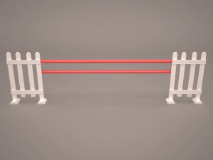 馬跳び障害物 3Dモデル